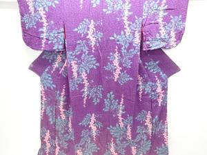 アンティーク　錦紗枝の実模様着物